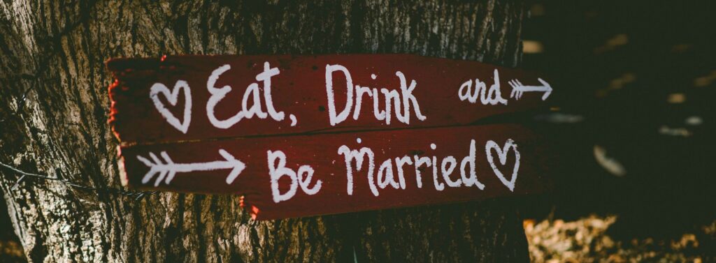 Wedding sign